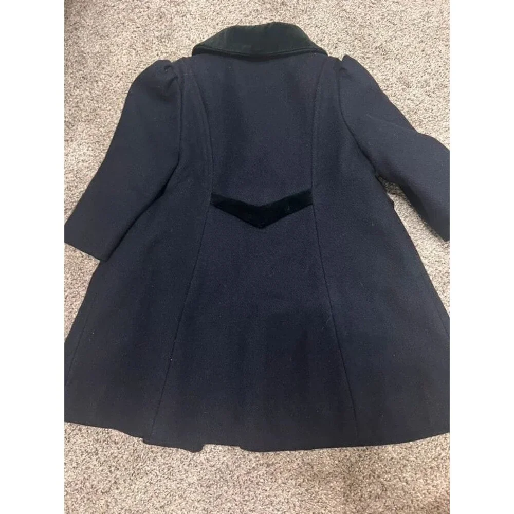 Vintage lil miss Bobbie girls Peacoat wool coat